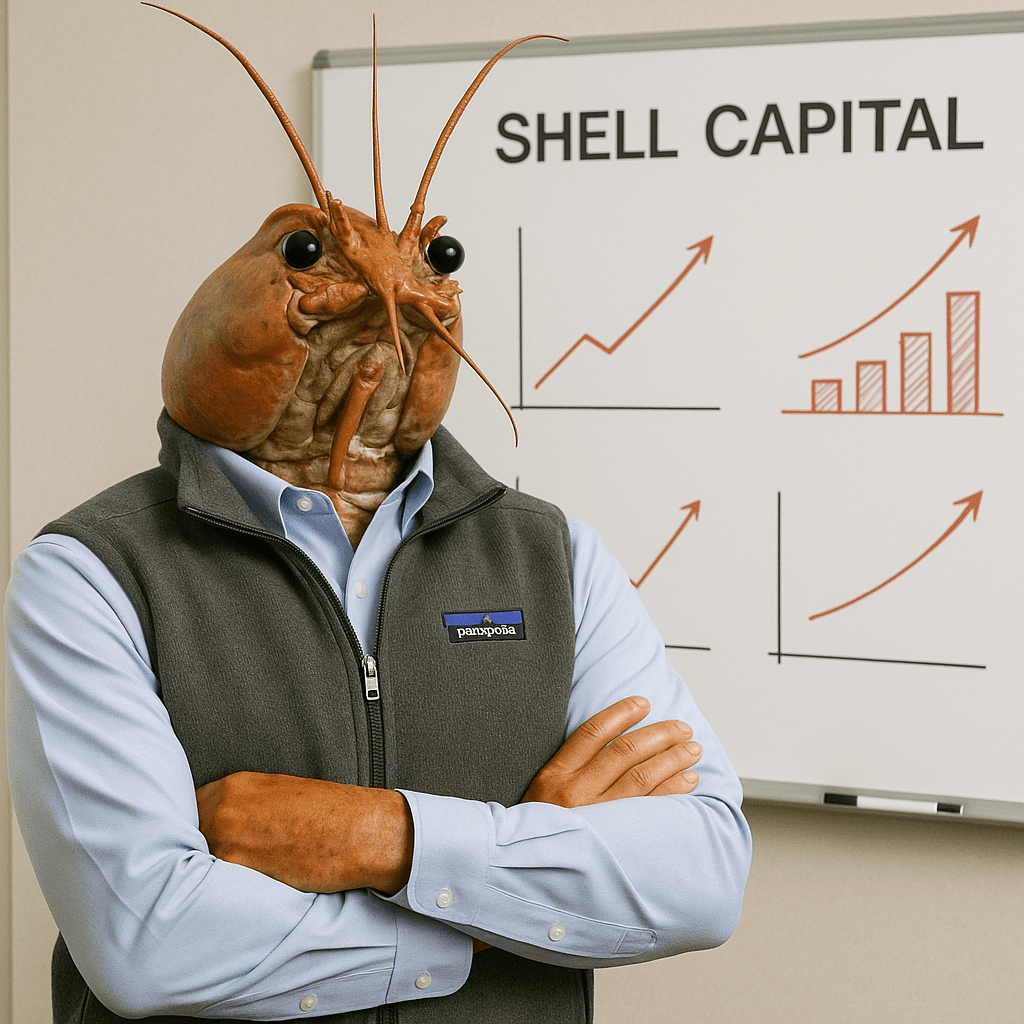 Professional lobster CEO headshot